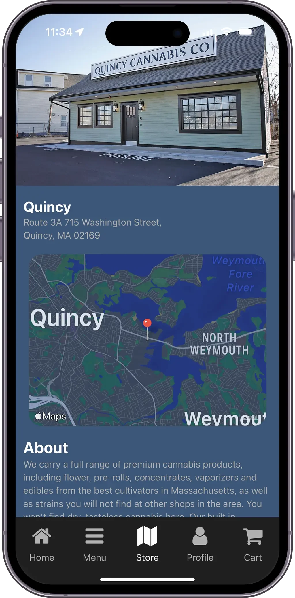 Quincy Cannabis Co. Download App